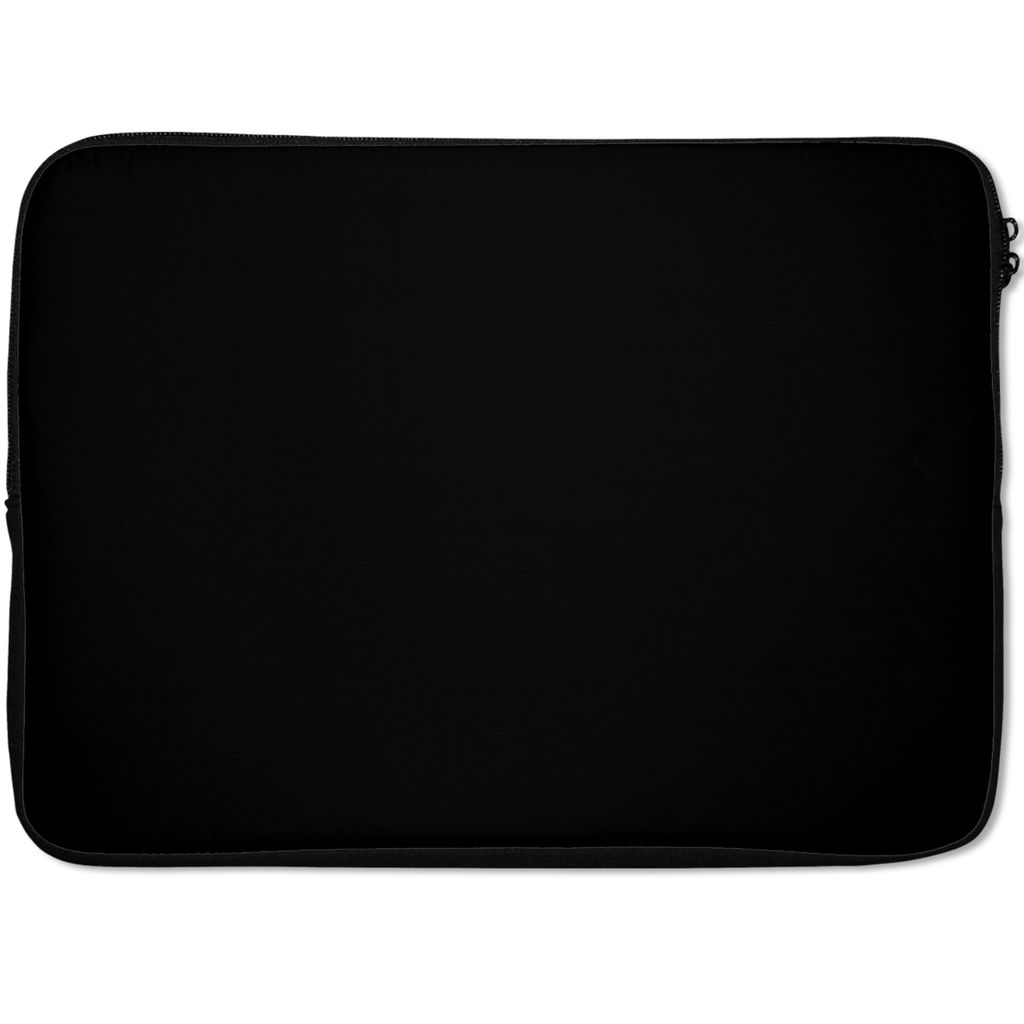 MuchoWow Laptop Hülle 13 Zoll Schwarz - Dunkel - Massiv - Farbe Laptoptasche - Laptophülle - Sleeve - Rundumschutz