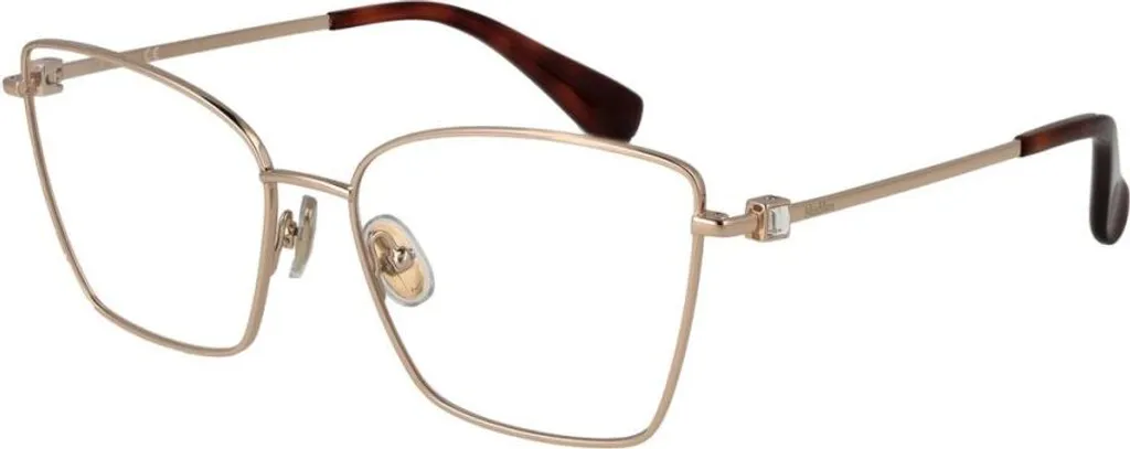 Max Mara MM5048 028 Taglia 55 - Occhiali da Vista Donna Oro Rosa Lucido
