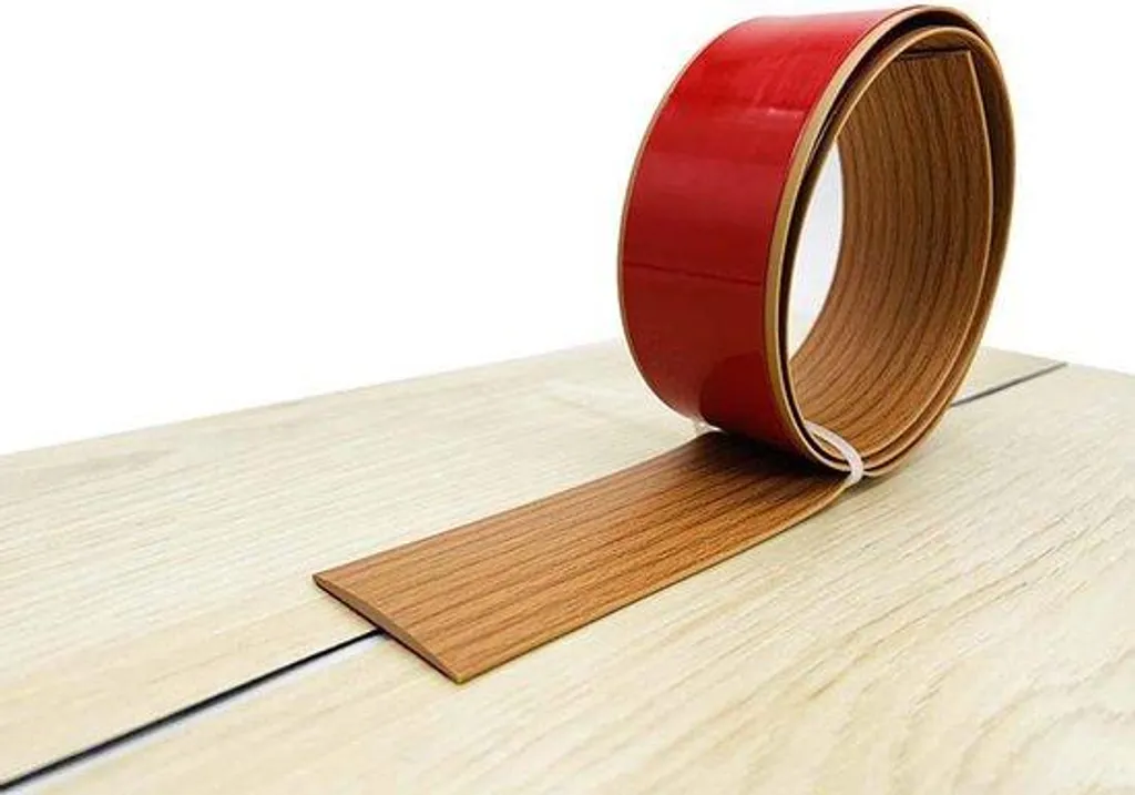 Seuil de porte étanche 10m autocollant aspect bois chêne jaune