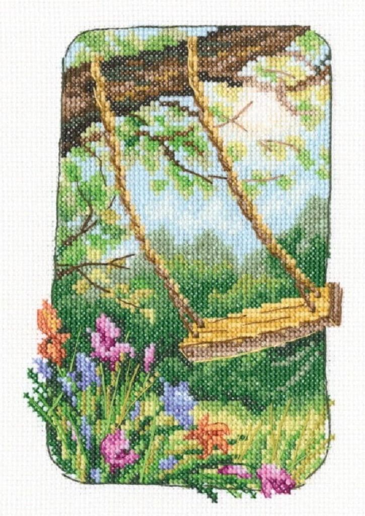 RTO Kreuzstich Set "Großmutters alter Garten", Zählmuster, Produktbild 
