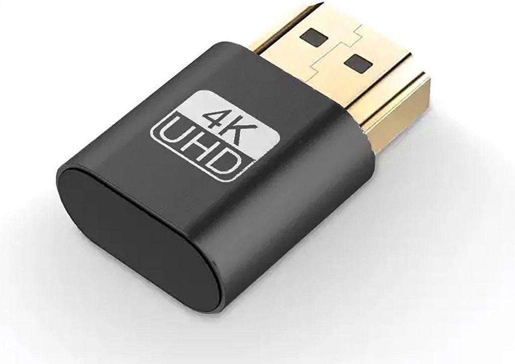 Go Go Gadget – HDMI-dummyplug – 4K – UHD – Zwart – Zwart Productafbeelding 