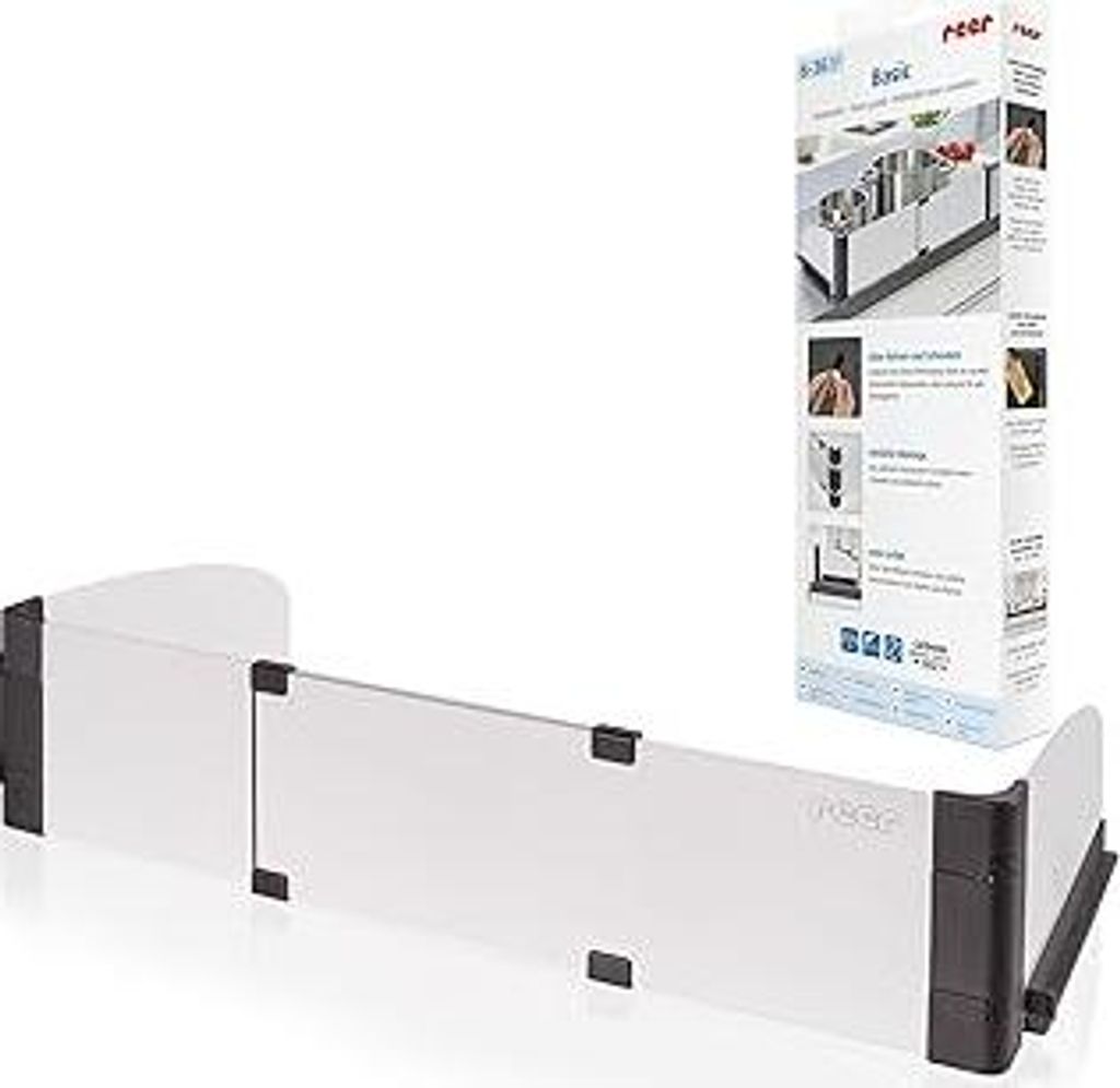 reer Herdschutzgitter Basic, ausziehbar 55-61 cm Silber, 20058