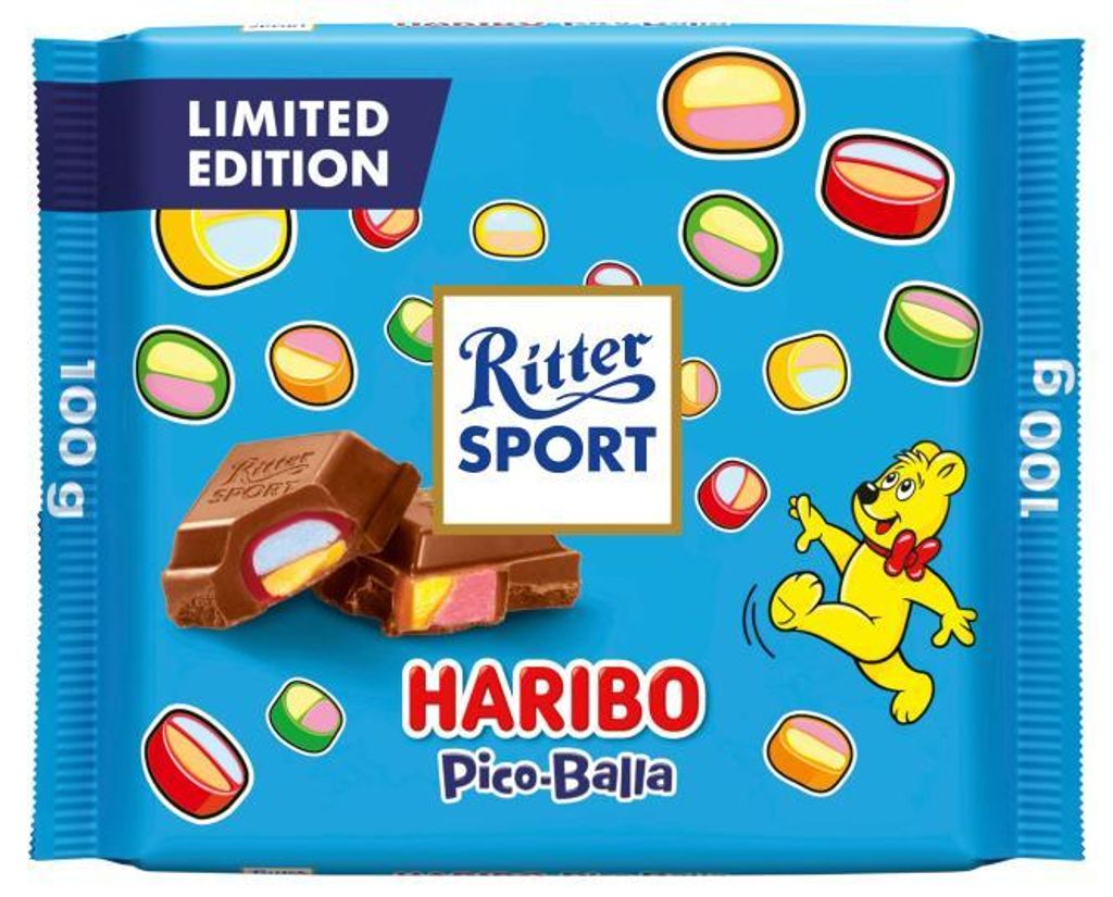 Ritter Sport Haribo Pico-Balla Vollmilch 100g Produktbild 