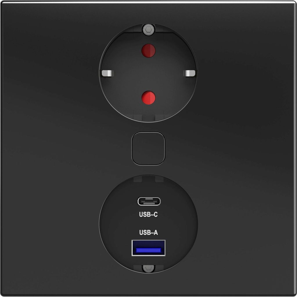 Einbausteckdose Küche USB A/C Küchensteckdose Duplex-Q Steckdose Büro
