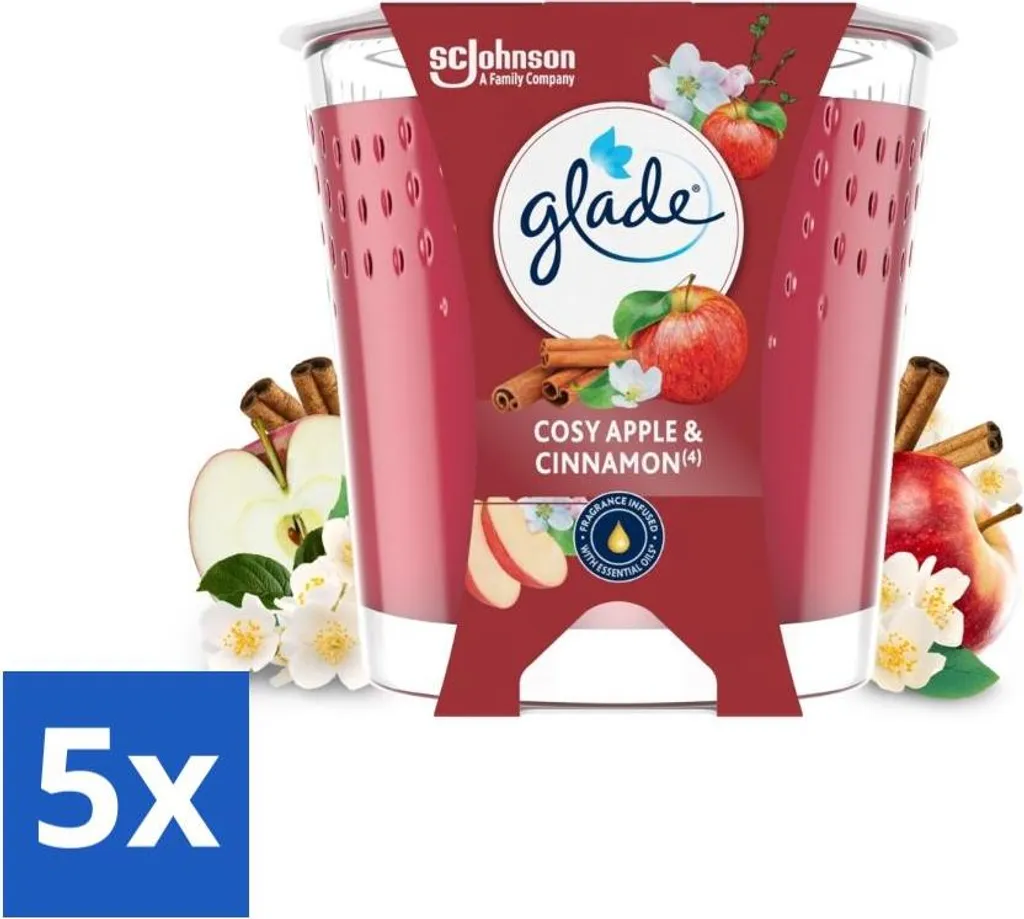 Offerta Glade Candele Mela e Cannella 5x112g - Risparmio Garantito