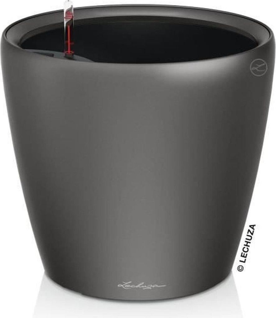LECHUZA-Vase à plantes CLASSICO Premium LS 21 Anthracite Image du produit 