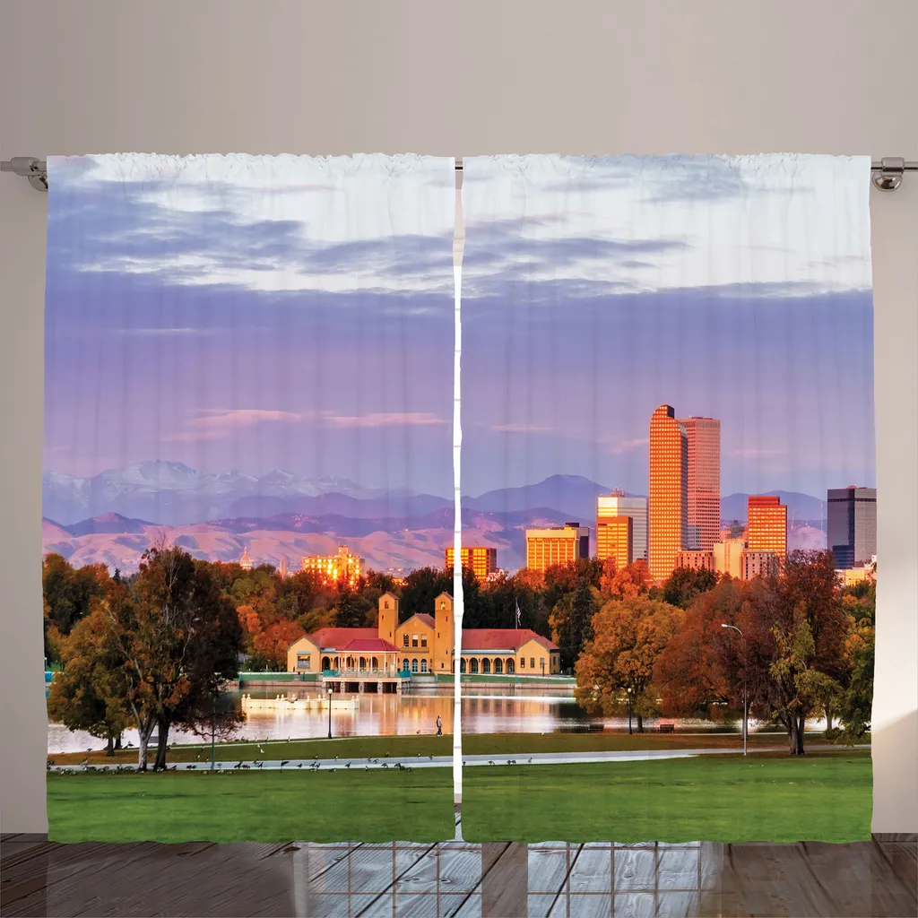 Rideaux de Salon Multicolores avec Fixations Universelles 280x225cm