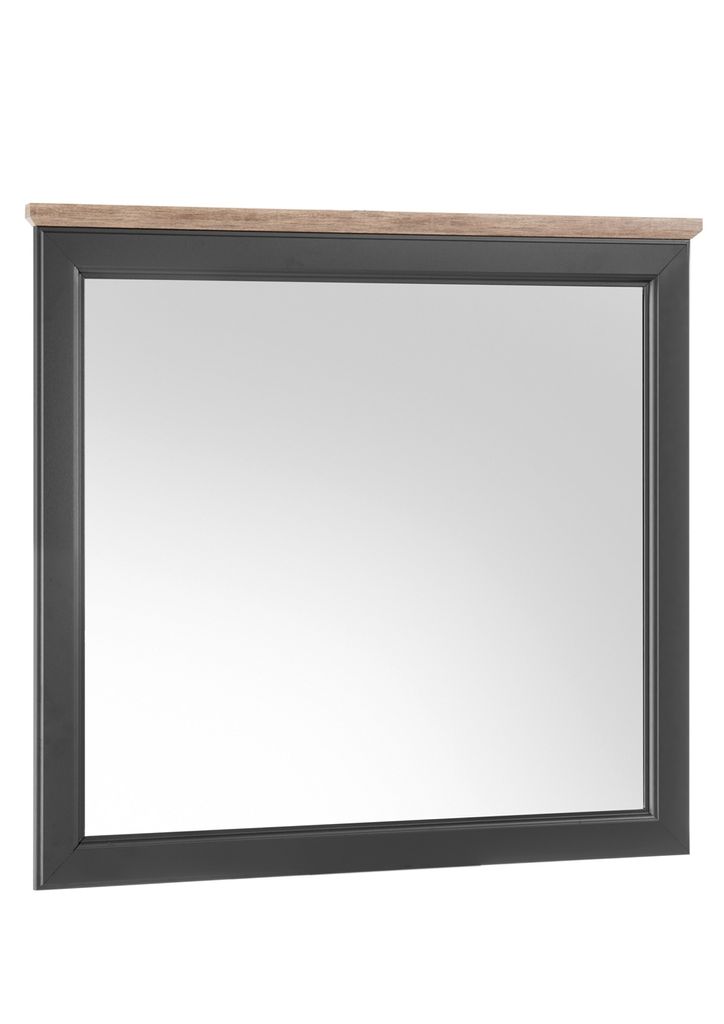 Garderobenspiegel Toskana Grau Timber Wood 98x91 cm