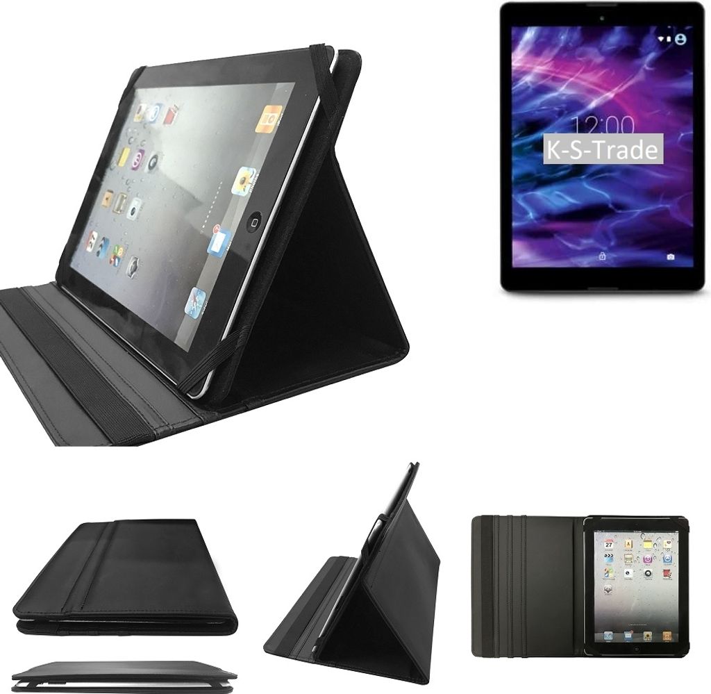 High quality kompatibel mit Medion Lifetab P9701 Schutz Hülle Business Case Tablet Schutzhülle Flip Cover Ultra Slim Bookstyle Tasche schwarz.