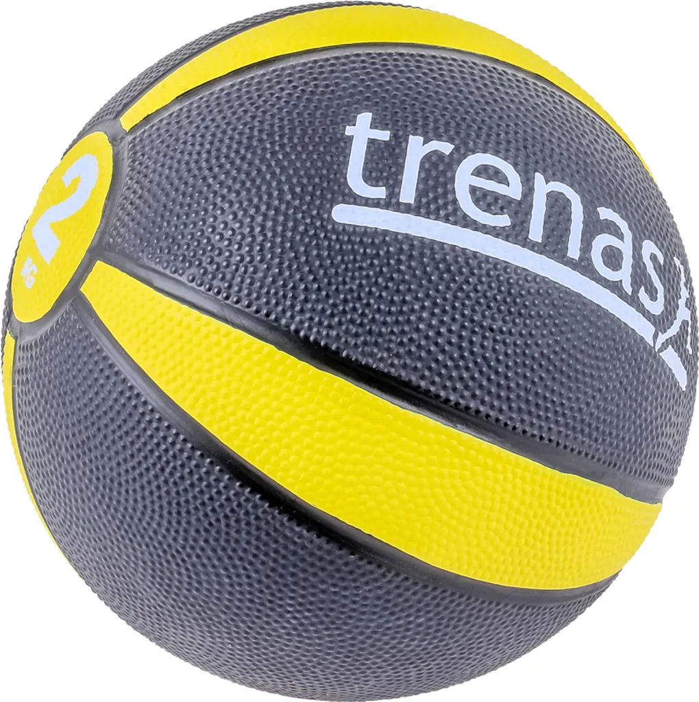 Ballon de Fitness Lesté 2 kg TRENAS PRO en Caoutchouc pour Musculation