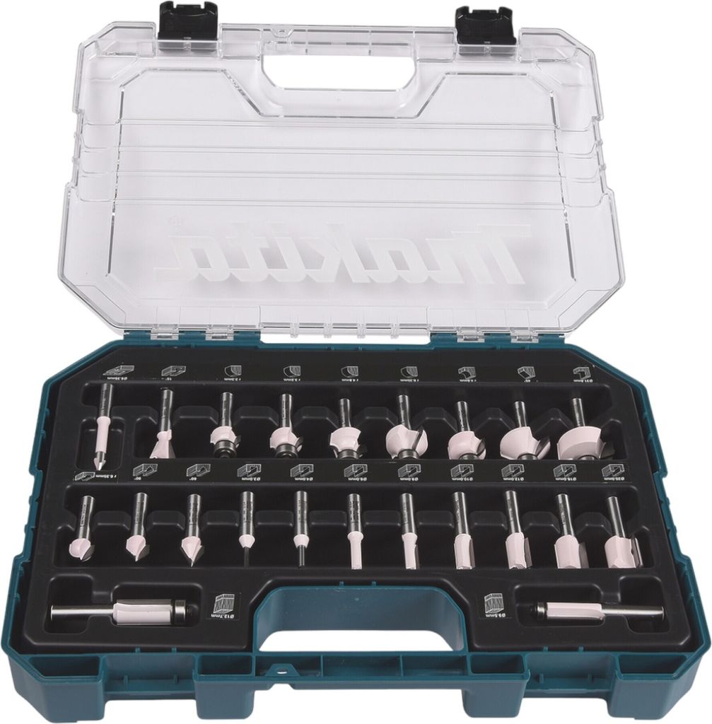 Makita Fräser-Set 8 mm 22tlg. - D-74778 Produktbild