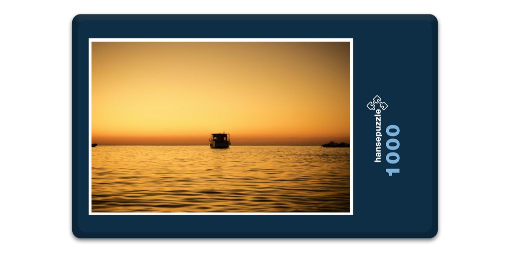 hansepuzzle 14690 - Sonnenuntergang Puzzle, 1000 Teile, Natur, 60,0 x 46,0cm mit hochwertiger Aufbewahrung, Kartonbox & Beutel