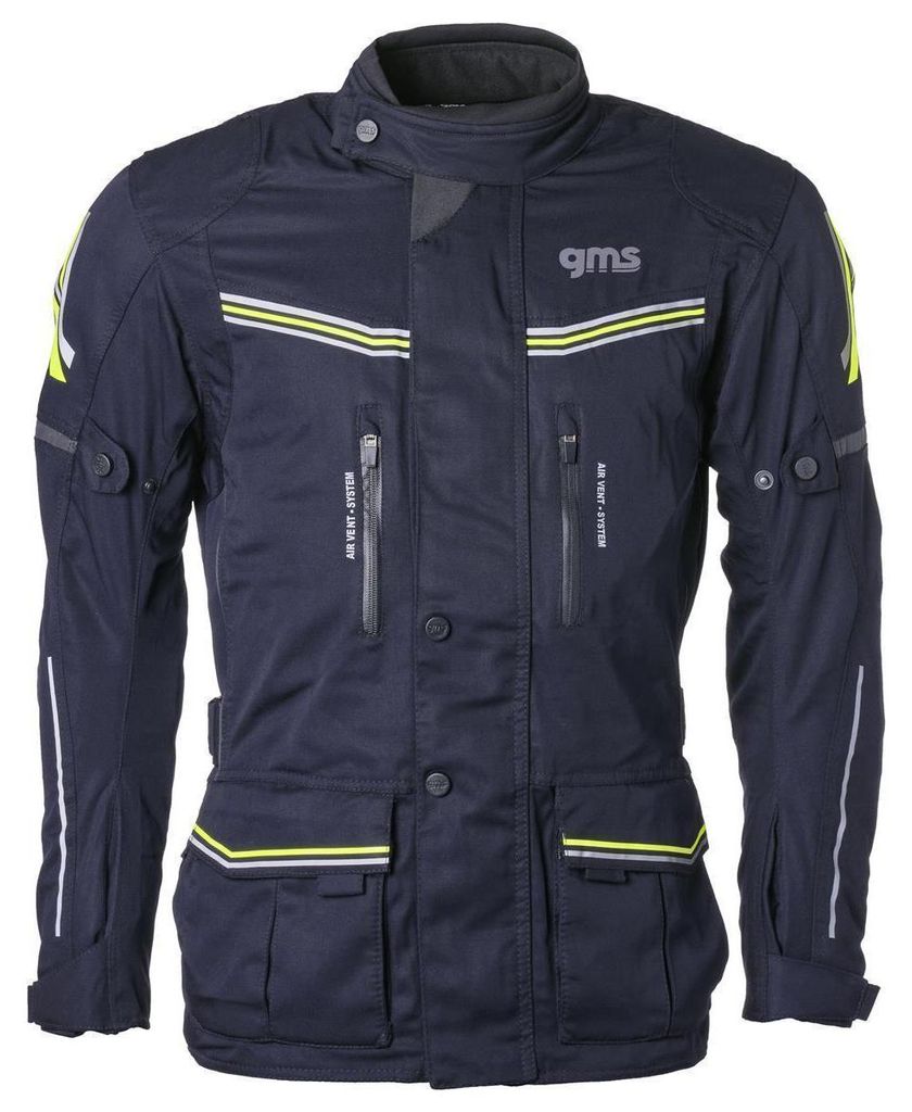 GMS Terra Eco motorjas, textiel, zwart/geel, maat M Productafbeelding 