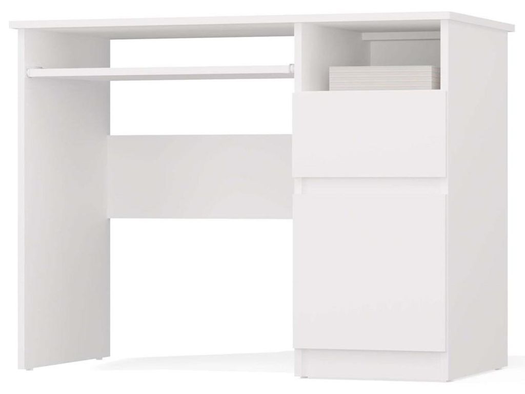 Bureau PORTO, rechts, wit Productafbeelding 