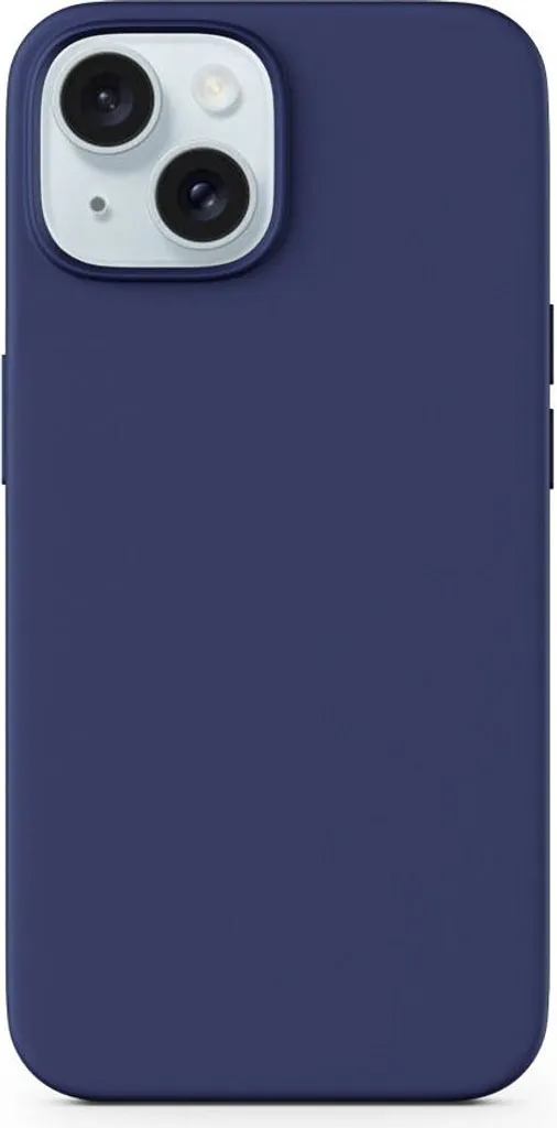 Housse Silicone Epico Mag+ pour iPhone 15 Plus MagSafe - Bleu Foncé
