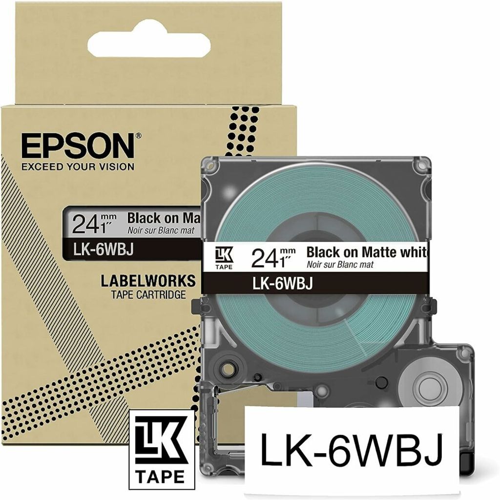 Original Epson Tintenpatrone LK-6WBJ Schwarz