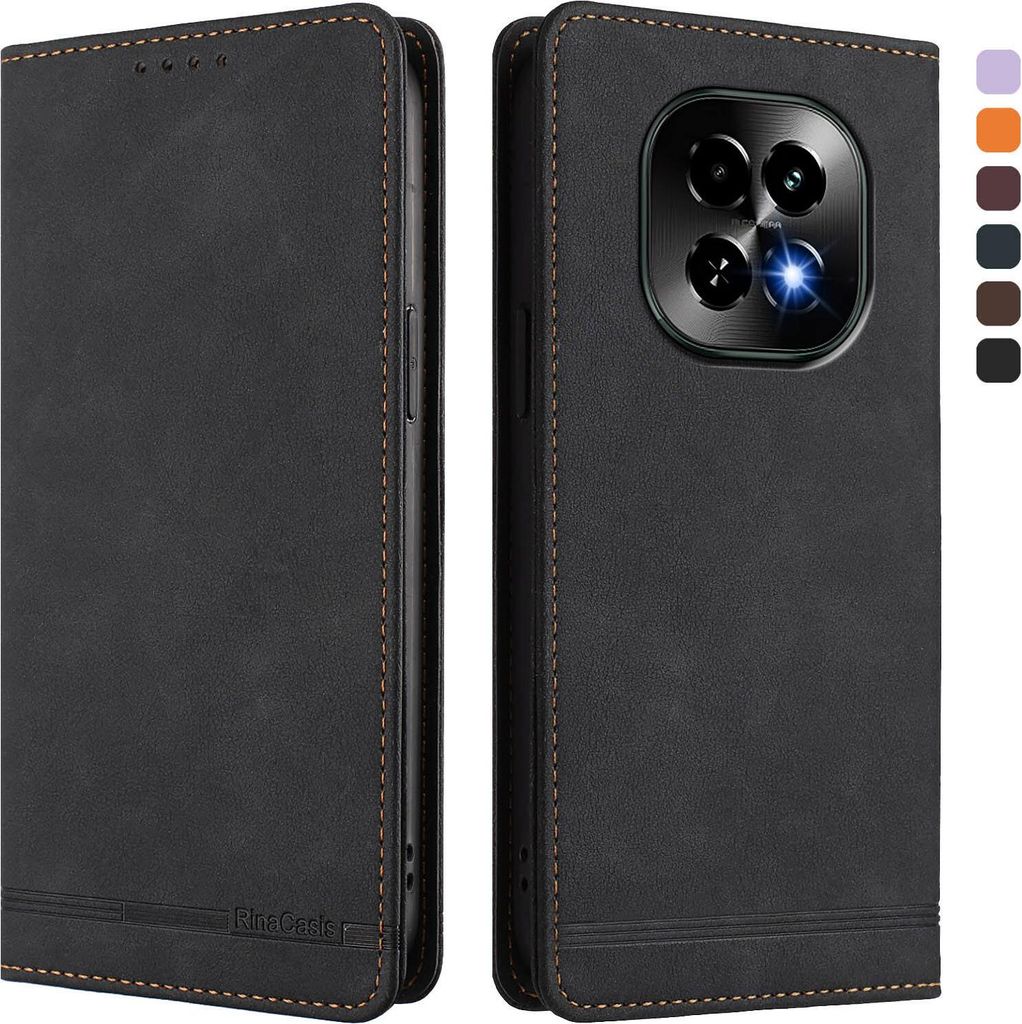 Custodia per Realme C63 5G, retro custodia flip in Finto Immagine del prodotto 