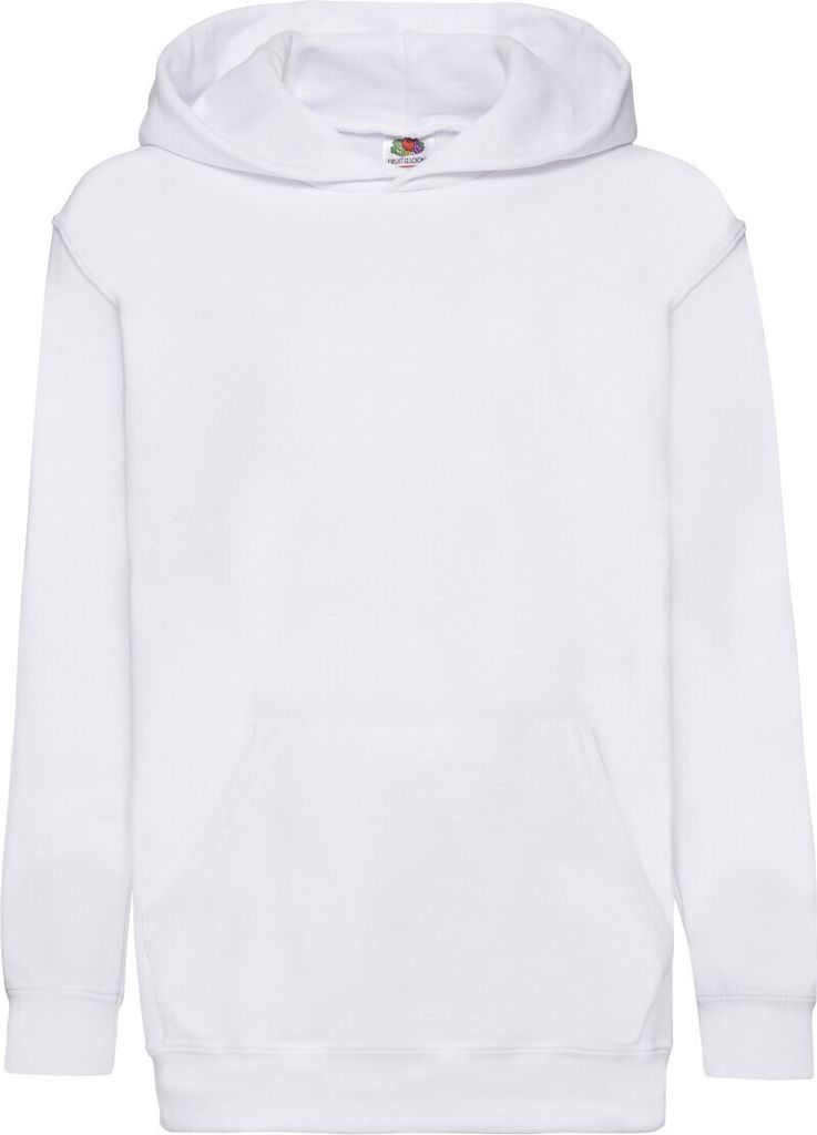 Fruit of the Loom - "Classic" Sweatshirt mit Kapuze für Kinder PC6239 (116) (Weiß)