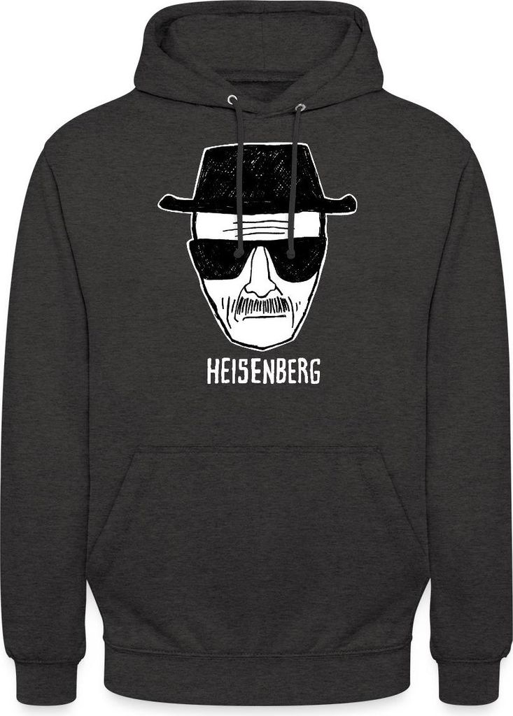 Spreadshirt Breaking Bad Heisenberg Skizze Zeichnung Uni Hoodie, XL, Anthrazit
