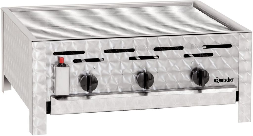 Gas-Kombi-Tischbräter 3 Brenner Grillrost TB1100R Produktbild 