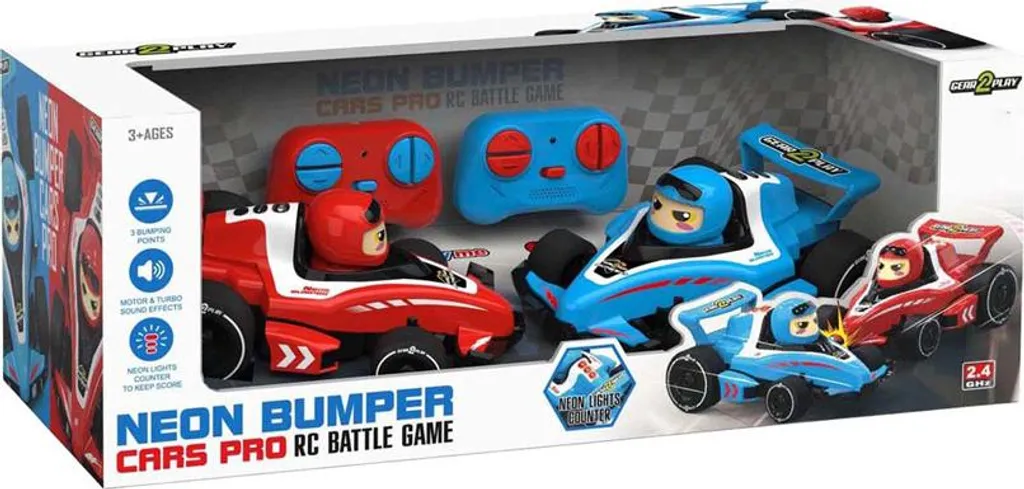 Voitures RC Neon Bumper Cars Pro : Duoset avec Fonction d'éjection