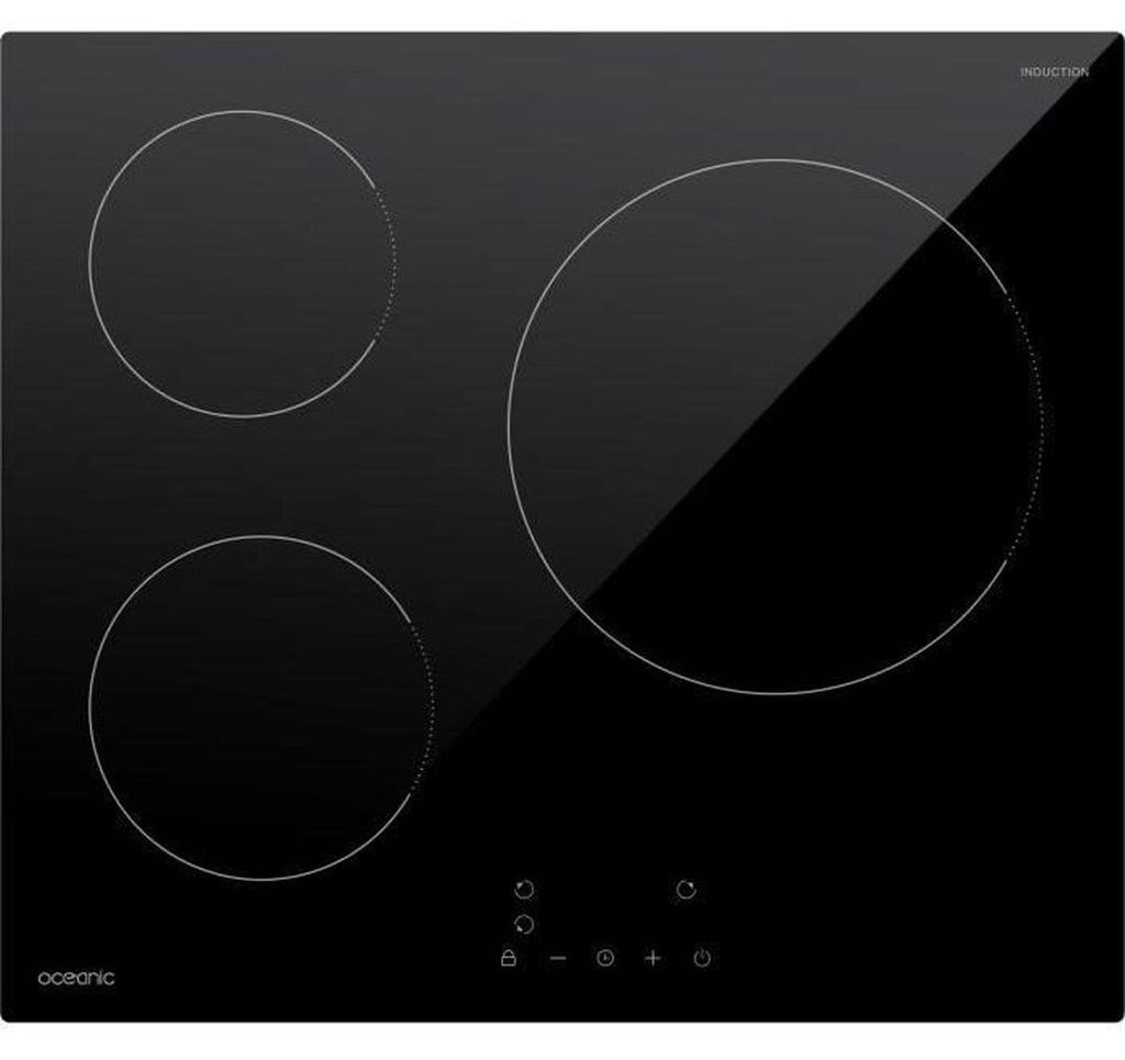 OCEANIC inductiekookplaat met 3 kookzones. Afmetingen: 60 Productafbeelding 