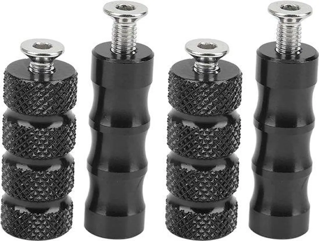 Pédale de rechange moto M6 noire CNC - Idéal pour montage et réparation