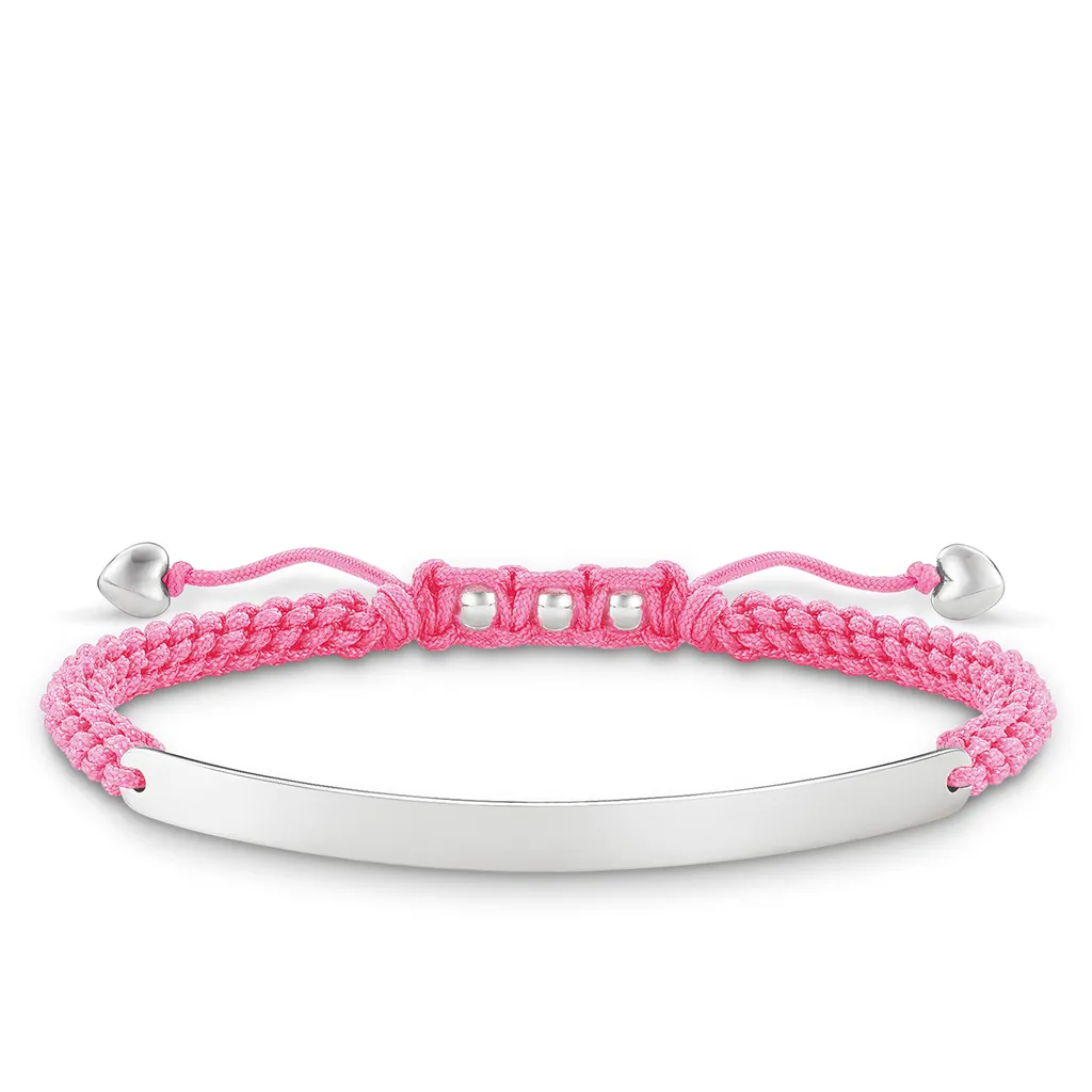 Thomas Sabo Little Secret Bracciale da Donna, Colore Nero con Simbolo Dell' infinito in Argento 925 Ls003 401 11 L20V