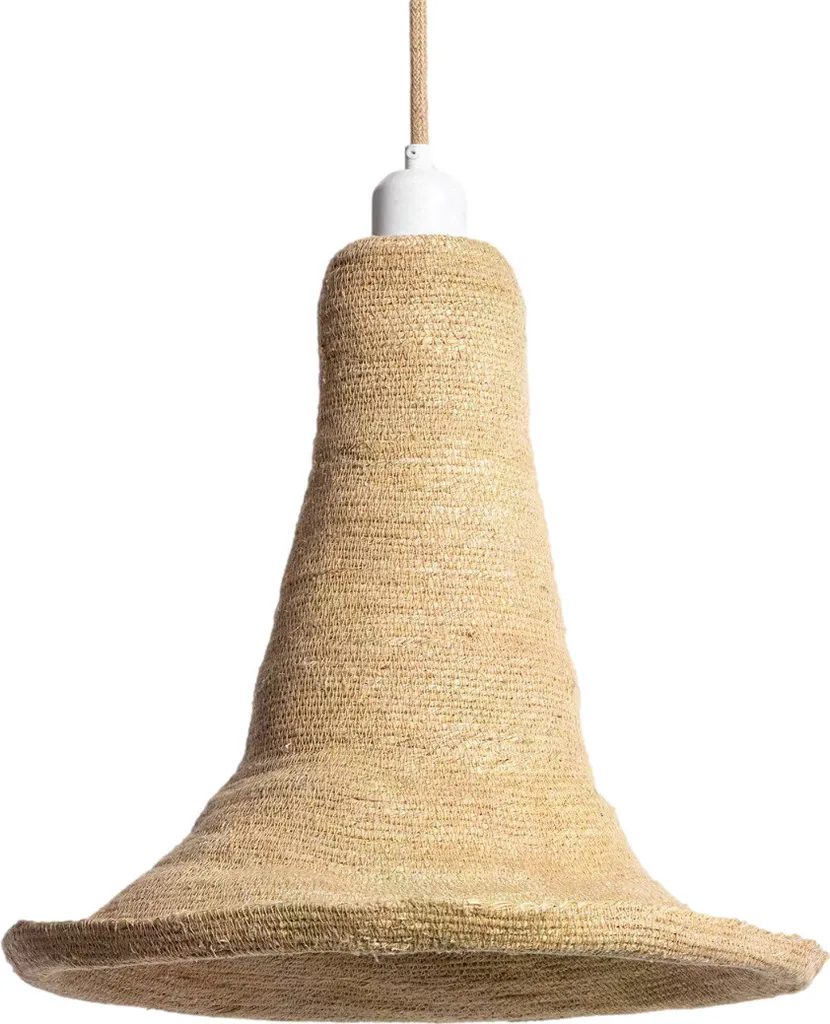 Grande Suspension Déco pour Salon et Loft Abruzzo 185cm Sisal et E27
