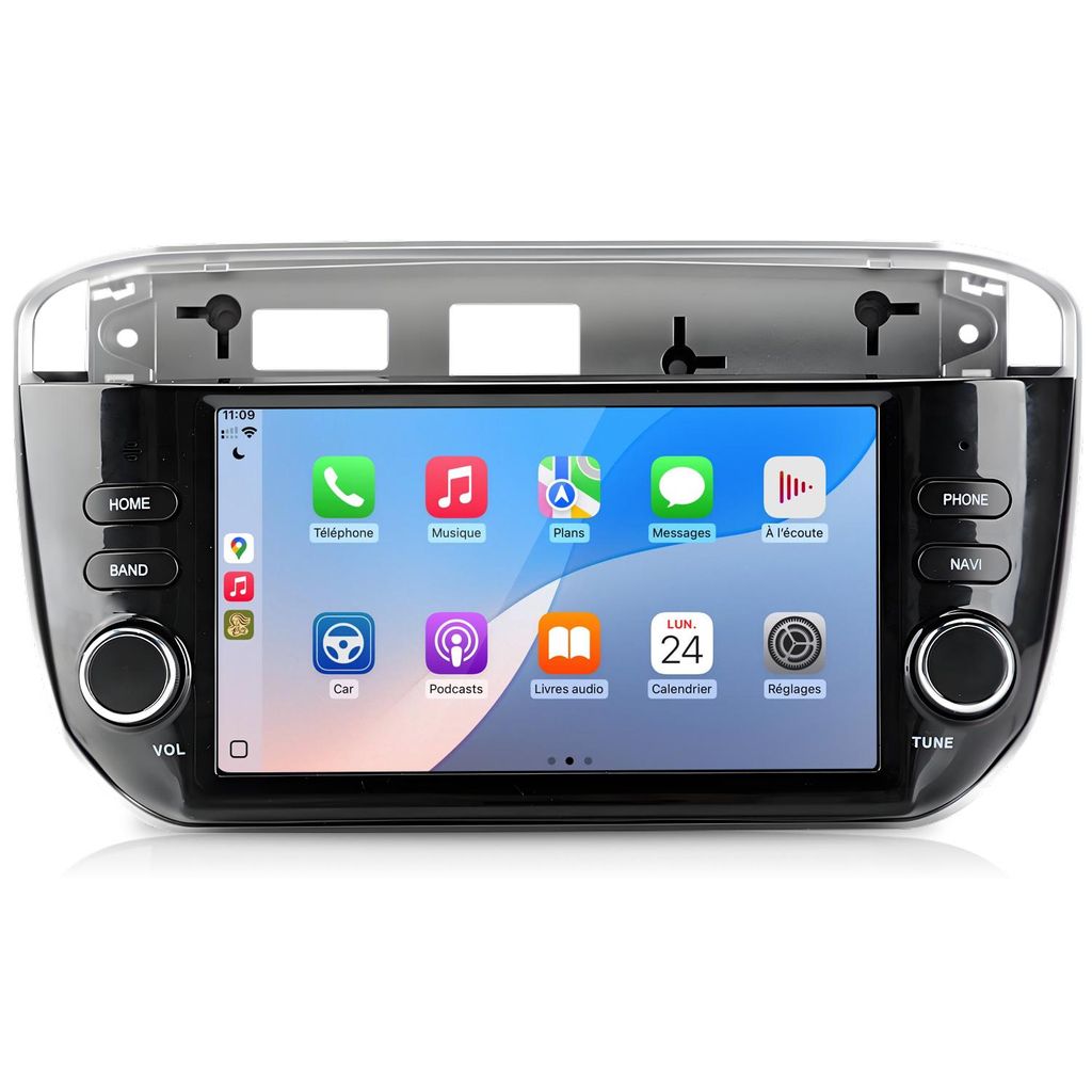 7 pouces, 2+64 Go, Android 15, CarPlay, Android Auto, pour Image du produit 