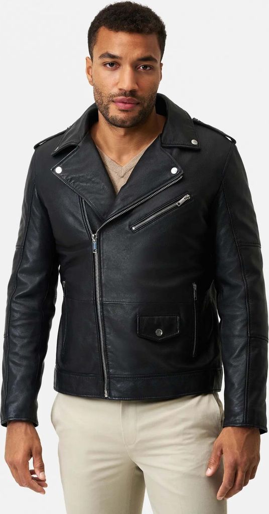 Herren Lederjacke Ricano PIETRO – Schwarz / M