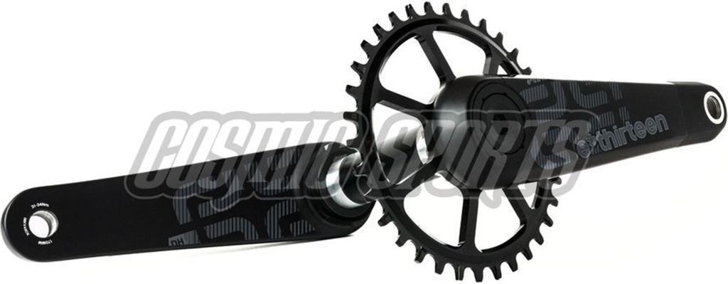 e*thirteen LG1 Race Carbon Kurbel, 165mm, 83mm, Self Extractor, black
