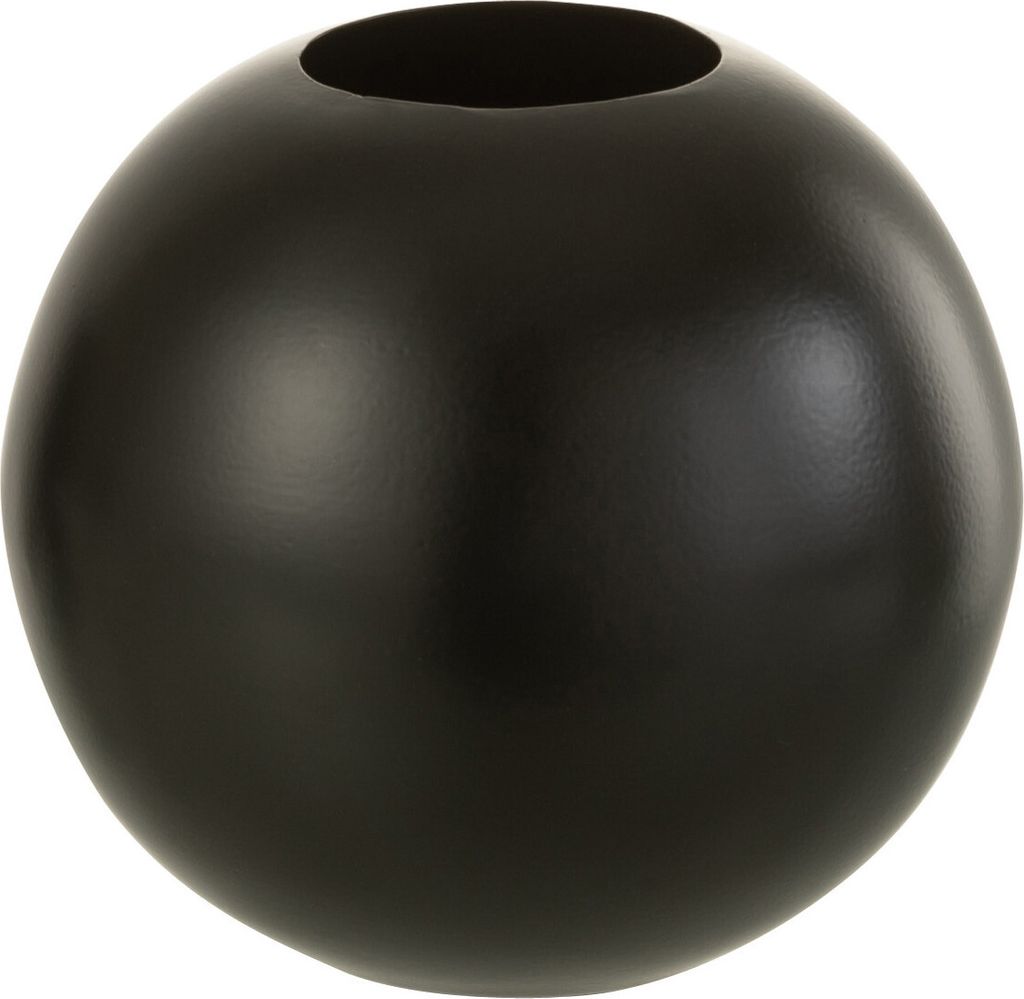 J-Line Vase Rund Metall Schwarz Small Produktbild 