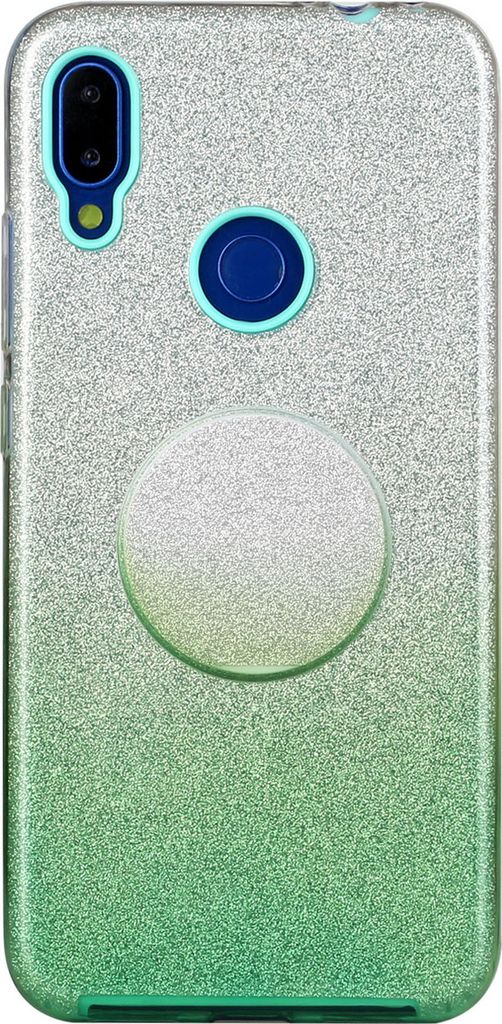 Für Redmi Note 7/Anmerkung 7 pro/Anmerkung 8/Anmerkung 8 pro/8/8A Handy Case Gradient Farbe Glitzer Pulverabdeckung mit Airbag Bracket grün