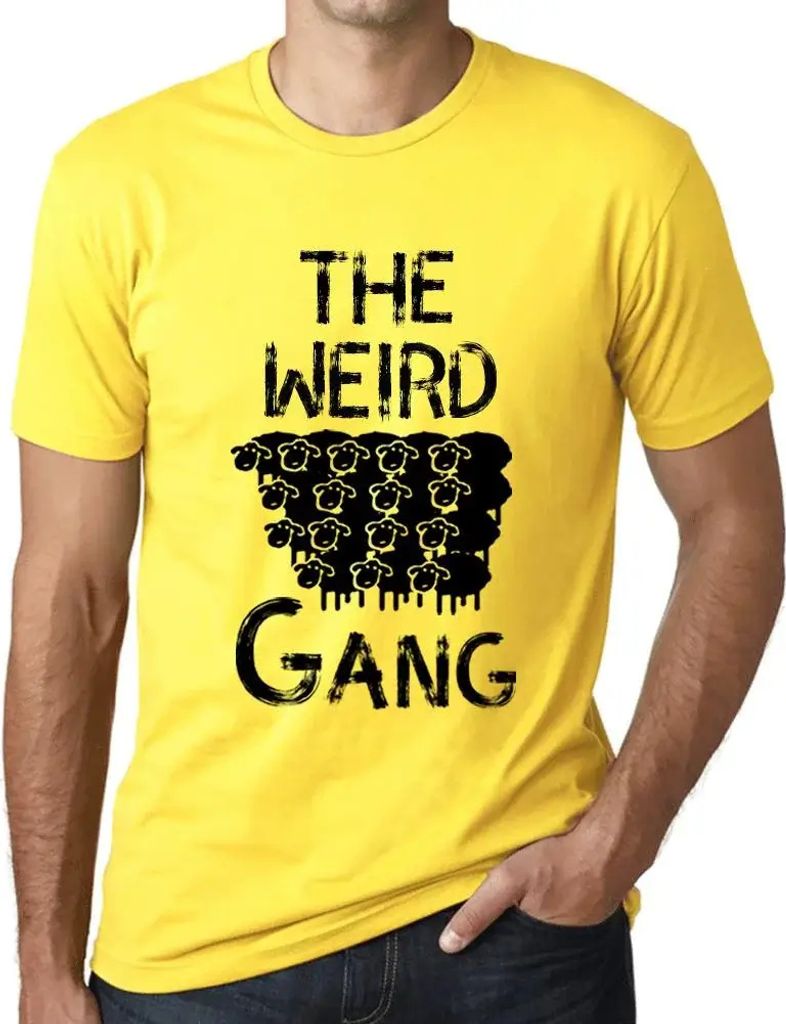 Herren Grafik T-Shirt Die seltsame Bande – The Weird Gang – Öko-Verantwortlich Vintage Jahrgang Kurzarm Lustige Druck Geburtstag Geschenk Mann