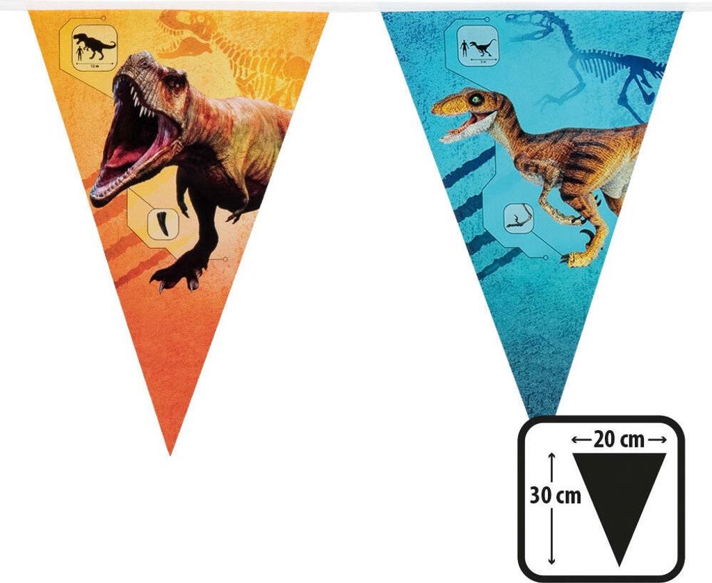 Wimpelkette Welt der Dinosaurier 6m