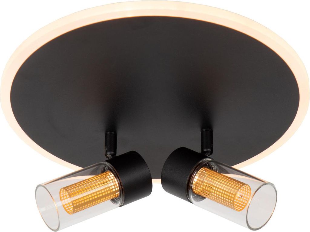 Deckenlampe Eisen LED Dimmer verstellbar Schwarz 2200 K warmweißes Licht 200 lm Modern Deckenleuchte