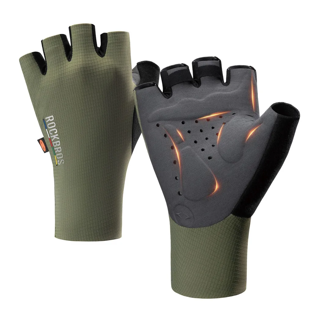 Gants de vélo anti-douleur et vibrations Vert XL pour cyclisme route
