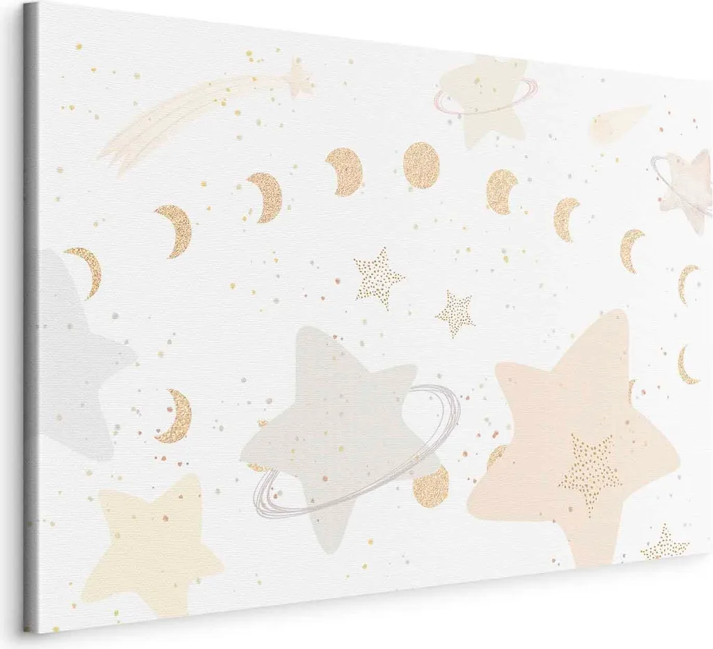 Stampa su Tela Luna Galassia 60x40 - Alta Definizione per Interni