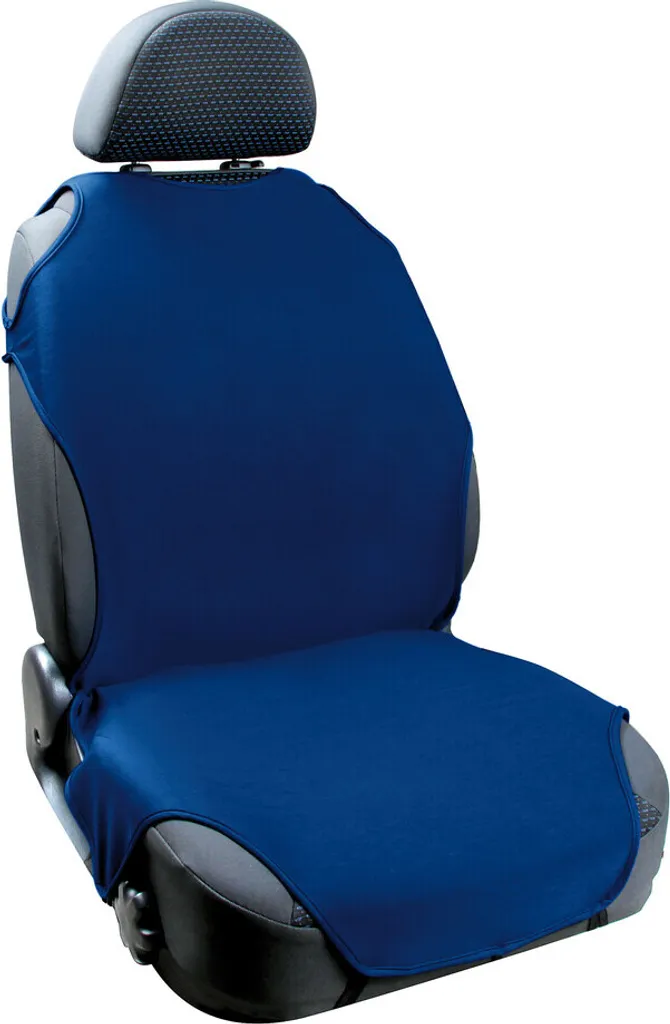 T-shirt per il sedile anteriore Tessuto jersey elasticizzato Coprisedile Blu