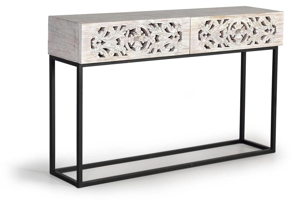 Konsolentisch Mykonos aus Mangoholz, 77 cm x 120 cm x 30 cm Giner y Colomer