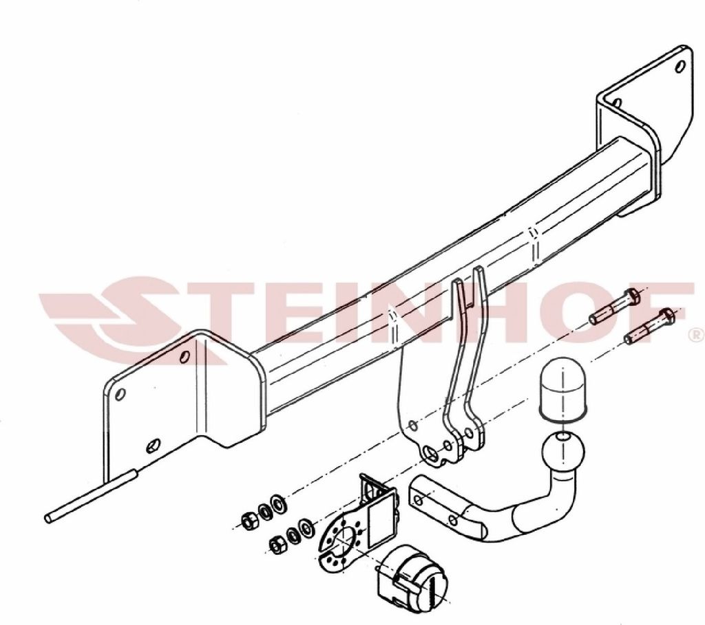 Z545979 Anhängerkupplung passend für BMW 1 Seria 2004-2011 starr