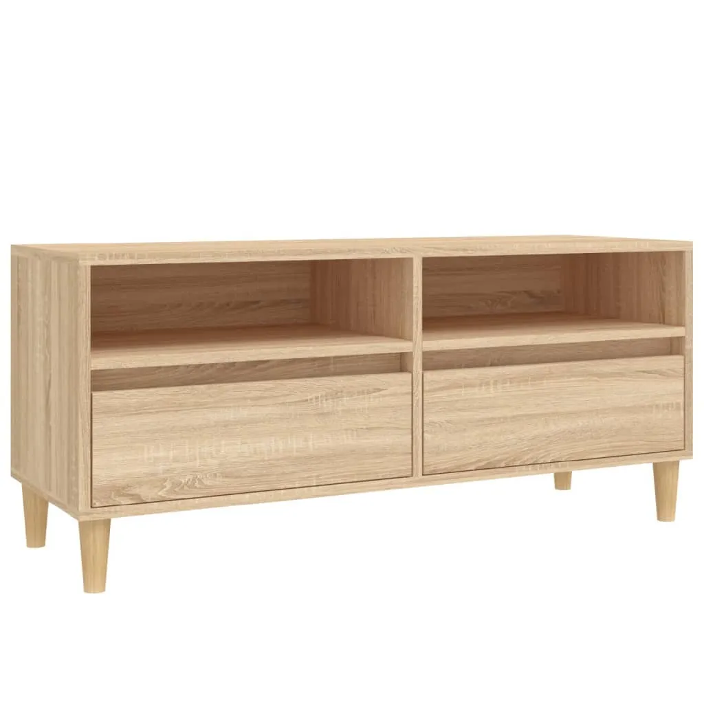 Porta TV Moderno 100x34,5x44,5 cm | Mobile Soggiorno Rovere Sonoma