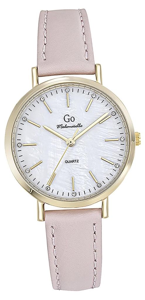 Girl Only GO Damen Armbanduhr Mademoiselle Quarz-Uhr Leder rosa D2UGO699651