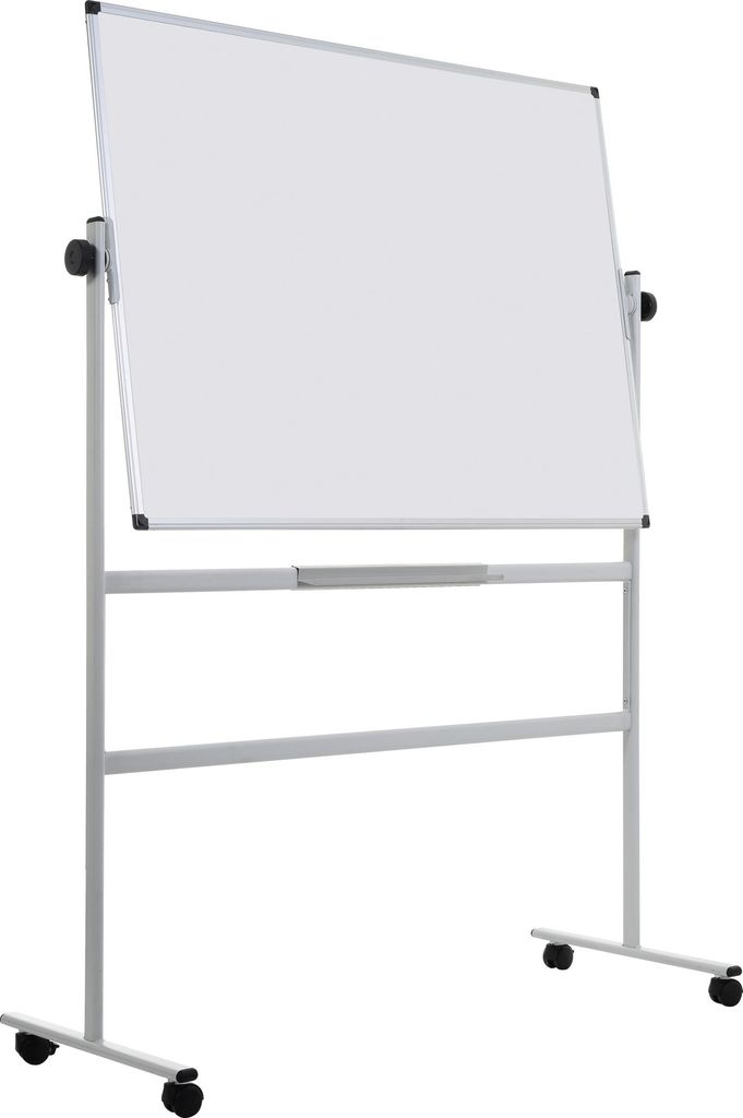 Bi-Office Bi-office Whiteboard Mobil Maße der Oberfläche: 150 x 100 cm (B x H) Tafel magnethaftend beidseitig beschreibbar Keramik emailliert weiß