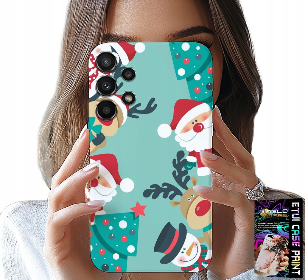 Hülle Für Samsung Galaxy A13 4G - Michael, Rentier Schneemann Weihnachten Designs