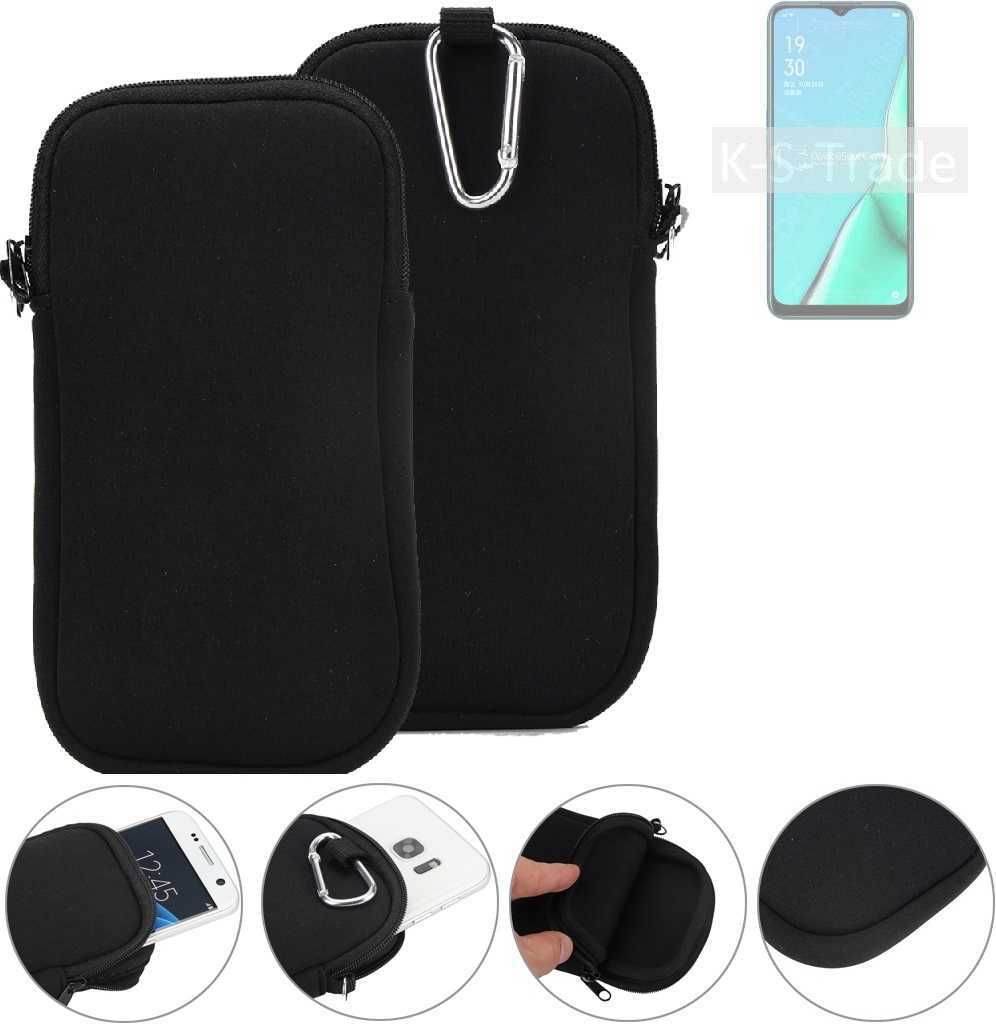 K-S-Trade Neopren-Hülle Handyhülle kompatibel mit Oppo A11 Schutzhülle Neoprenhülle Sleeve Schutz-Hülle Gürtel Tasche Case Holster Handytasche