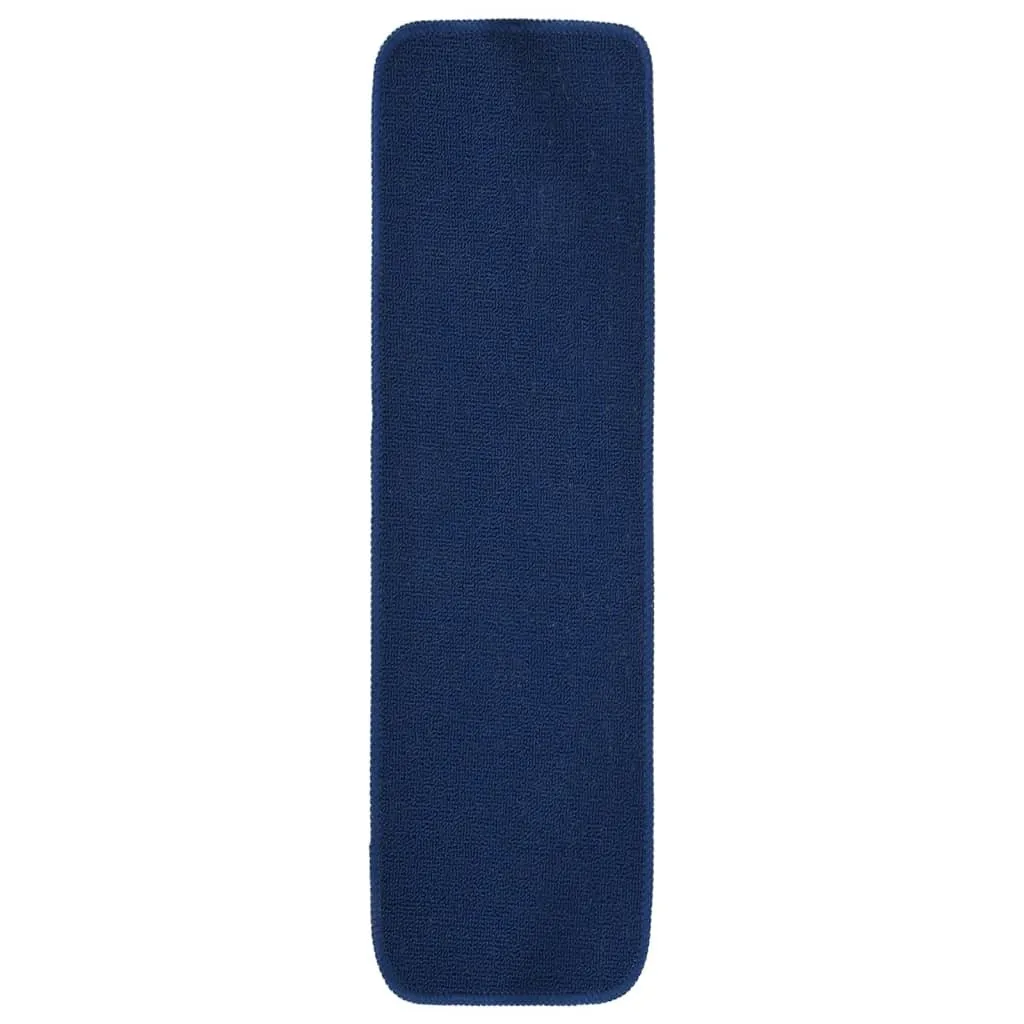 Tapis de sol rectangulaire 75x20 cm antidérapant pour escalier bleu marine