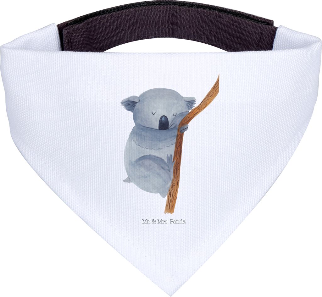 Mr. & Mrs. Panda Bandana Koalabär - Weiß - Geschenk, Dreieckstuch, Lustige Sprüche, Traumland, Hunde Halstuch, Bär, Schlafzimmer, Traum, Hundeh...