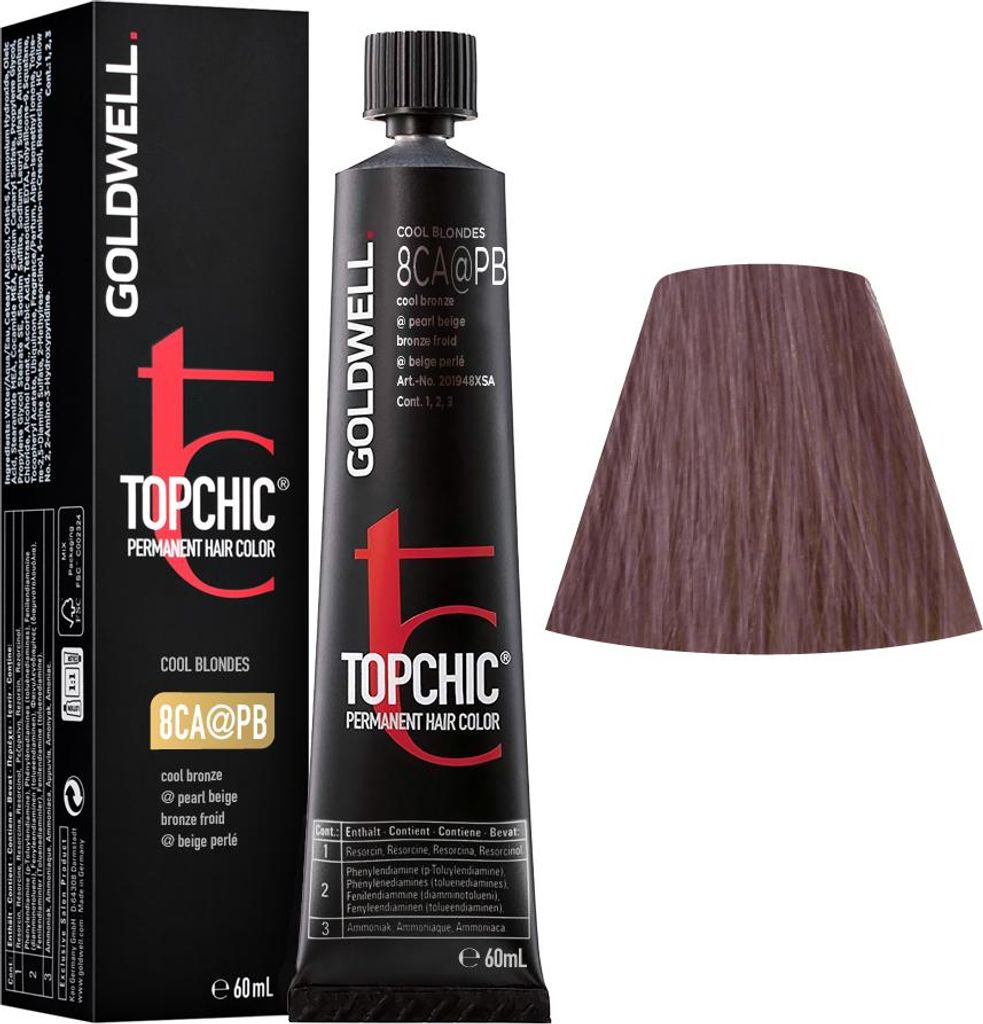 Goldwell Topchic Tube 8CA@PB Cool Bronze Elumenated Pearl Immagine del prodotto 
